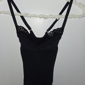 SKIMS Seamless Sculpt Lace-Trim Thong Bodysuit